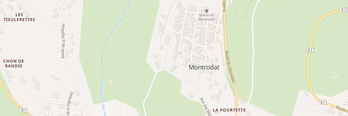 Plan du 5 Rue Emile Saltel à Montrodat