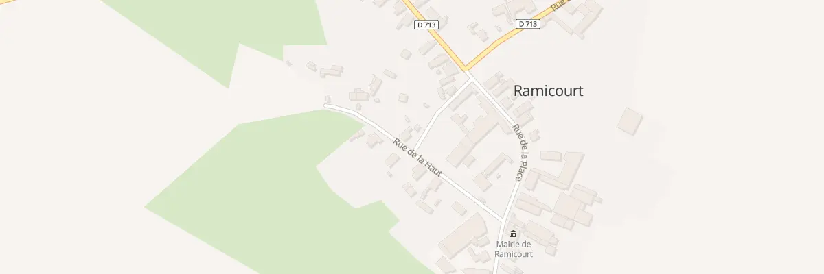 Plan du 2 Rue de La-haut à Ramicourt