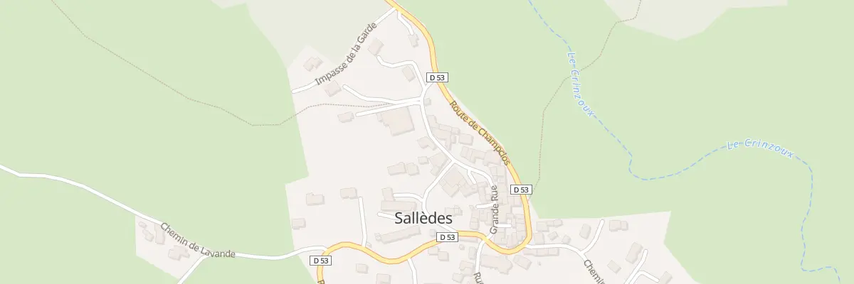 Plan du 3 Gr Grande Rue à Sallèdes