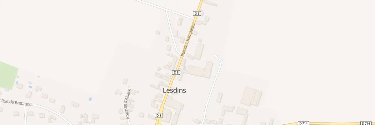 Plan du 8 Rue de Champagne à Lesdins