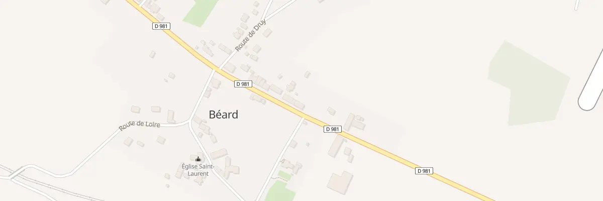 Plan du 69 Rte Departementale 981 à Béard