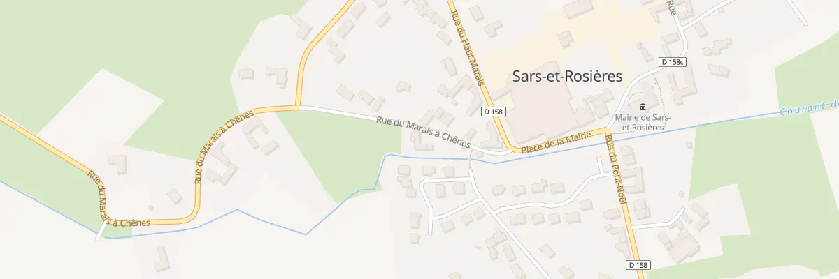Plan du 1 Rue du Marais a Chênes à Sars-et-Rosières