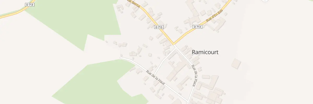 Plan du 3 Rue Berna à Ramicourt