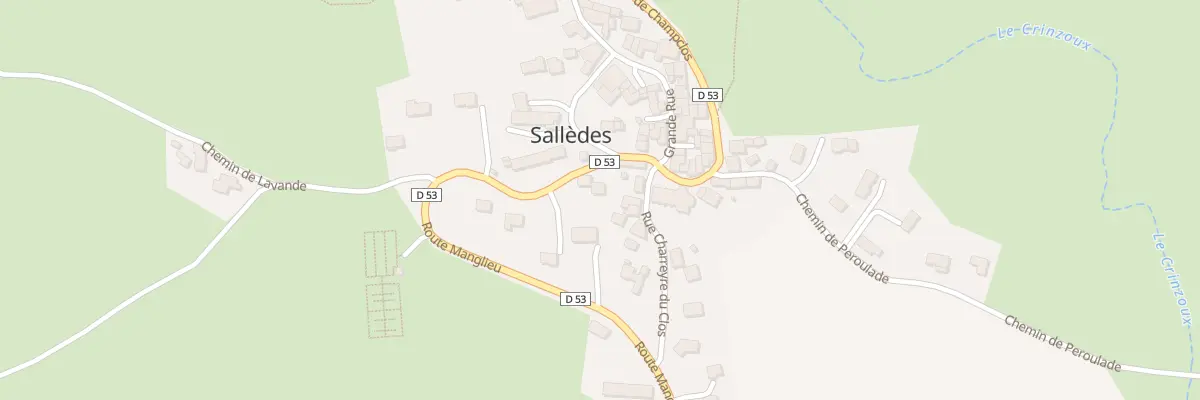 Plan du 1 Rte Manglieu à Sallèdes