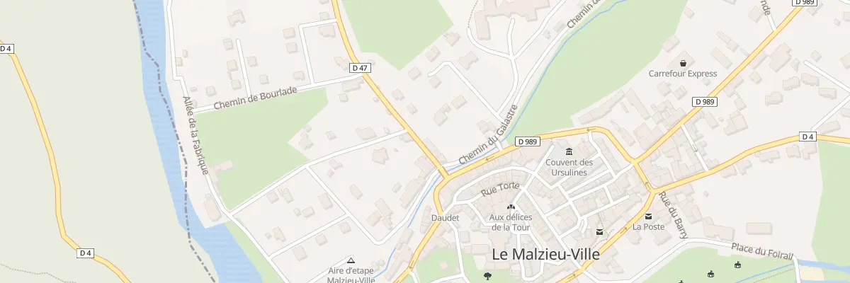 Plan du 30 Av Guy de Chauliac au Malzieu-Ville