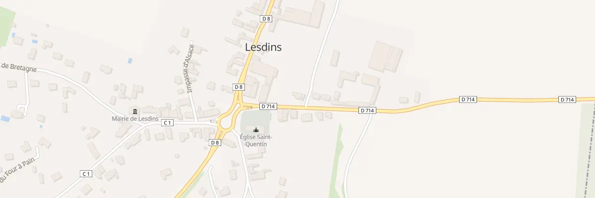 Plan du 3 Rue de Normandie à Lesdins