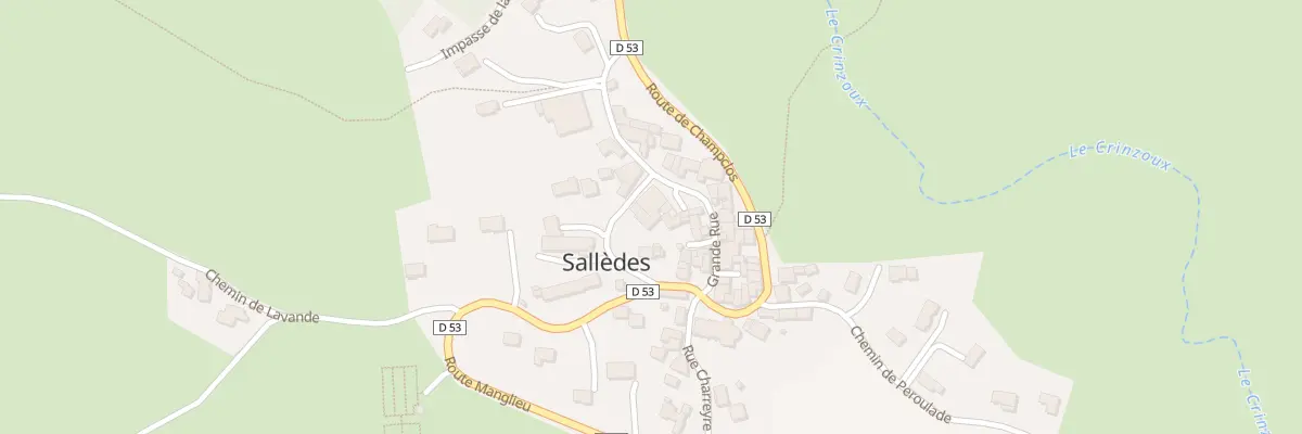Plan du 4 Che de Montlou à Sallèdes