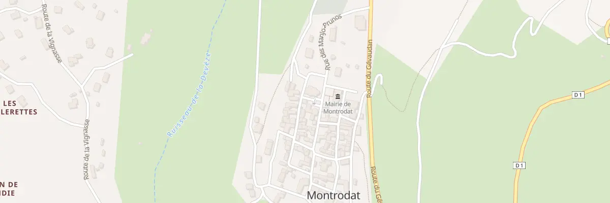 Plan du 5 Pl de l’Eglise à Montrodat