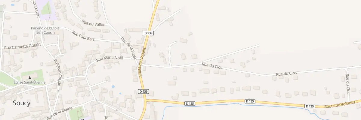 Plan du 3 Rue du Clos à Soucy