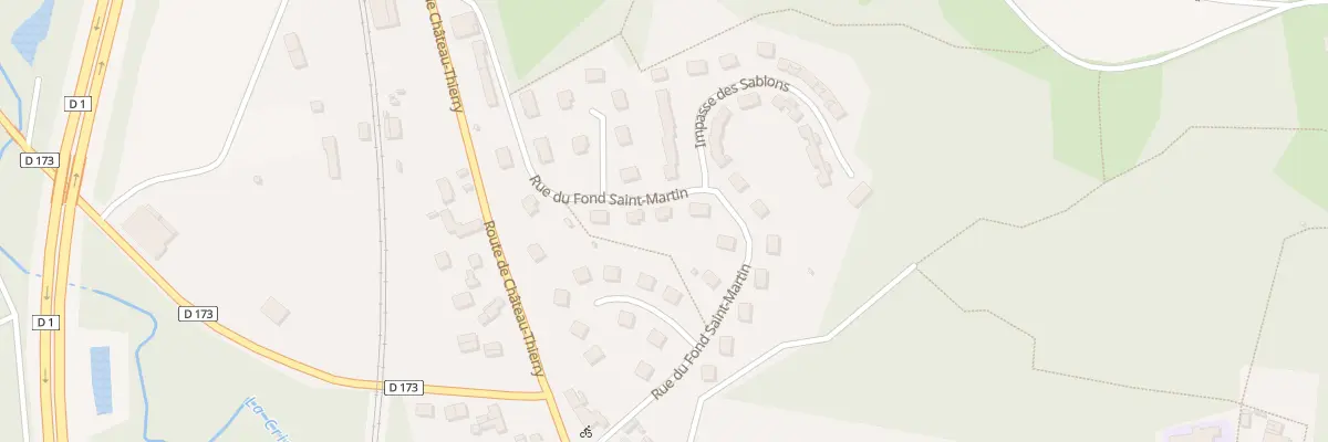 Plan du 32 Rue du Fond Saint-martin à Bernoy-le-Château
