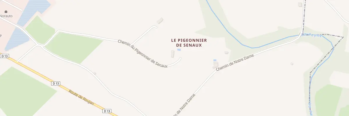 Plan du 4 Che du Pigeonnier de Senaux à Roujan