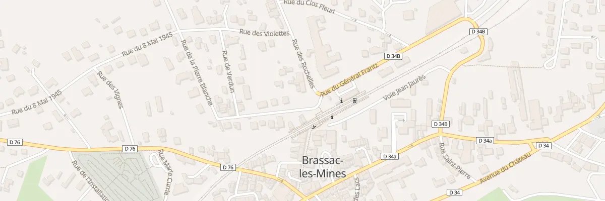 Plan du 1 Rue des Rochelles à Brassac-les-Mines