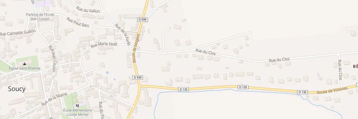 Plan du 6 Rue du Clos à Soucy