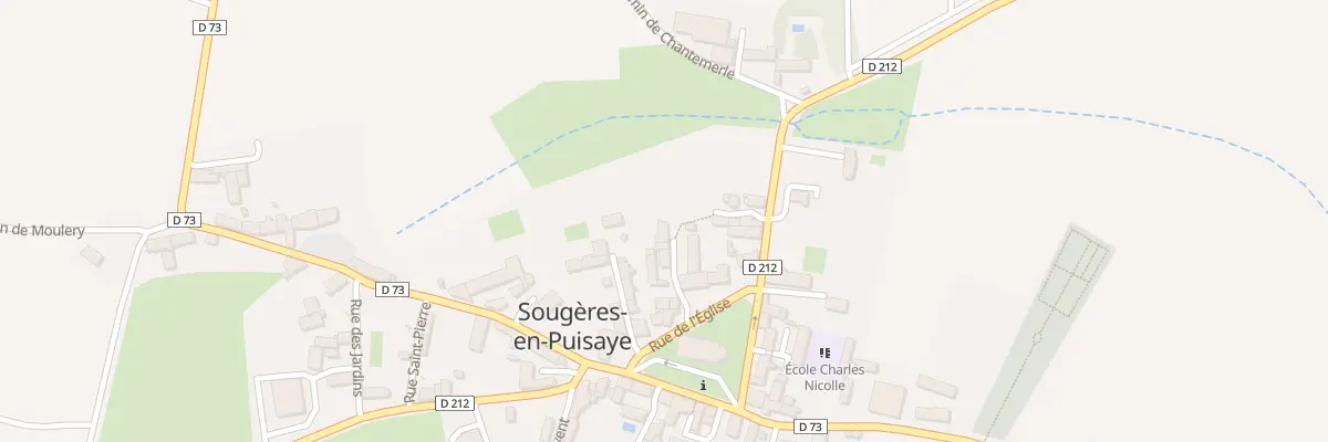Plan du 7 Rue de l’Eglise à Sougères-en-Puisaye