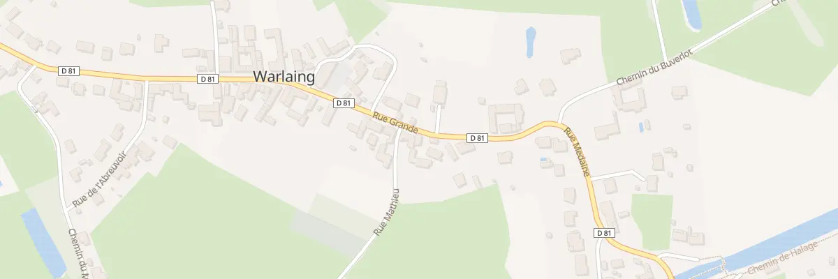 Plan du 145 Rue Grande à Warlaing