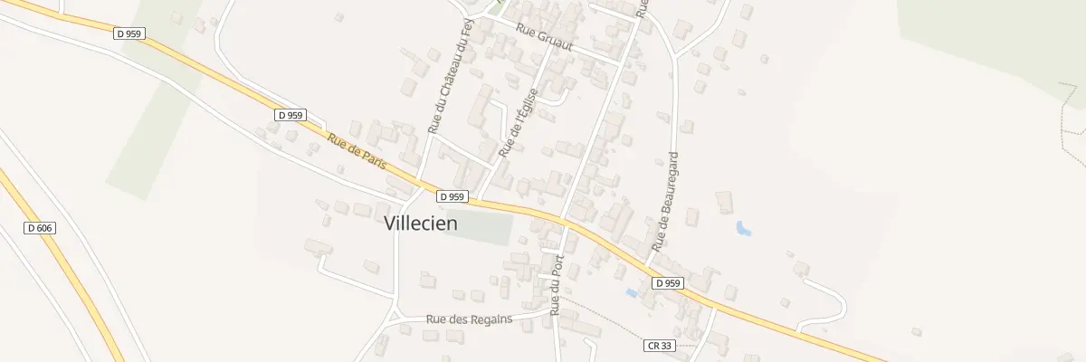 Plan du 4 Rue de Paris à Villecien