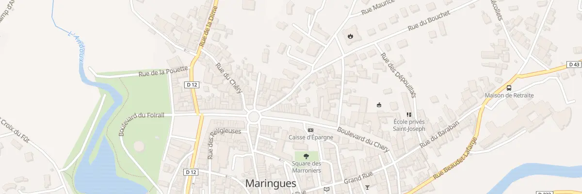Plan du 2 Ptr Petite Rue de la Charme à Maringues
