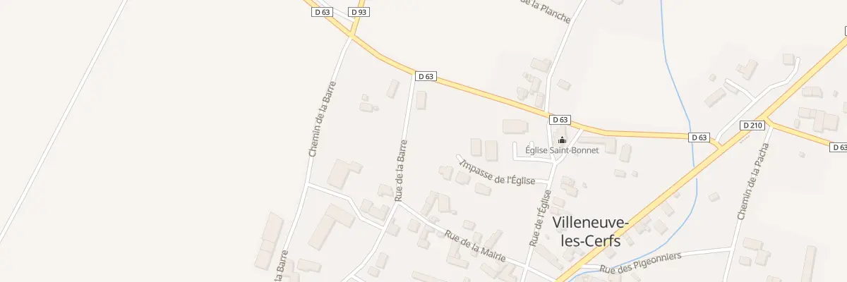Plan du 6 Rue de Montclavet à Villeneuve-les-Cerfs