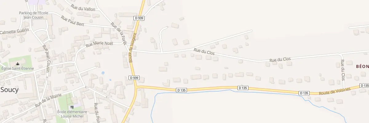Plan du 8 Rue du Clos à Soucy