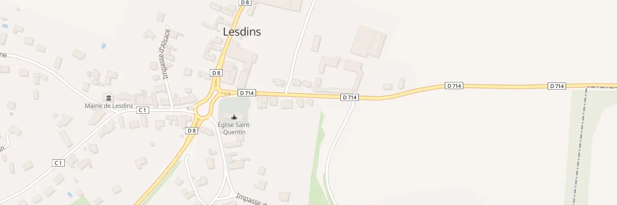 Plan du 10 Rue de Normandie à Lesdins