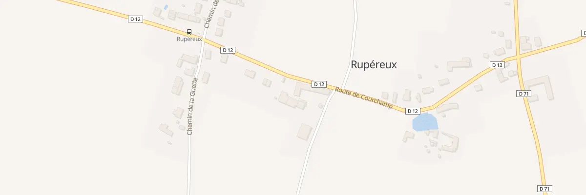 Plan du 20Q Rte de Courchamp à Rupéreux