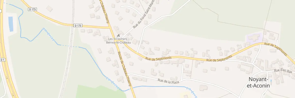 Plan du 11 Rue de Septmonts à Bernoy-le-Château