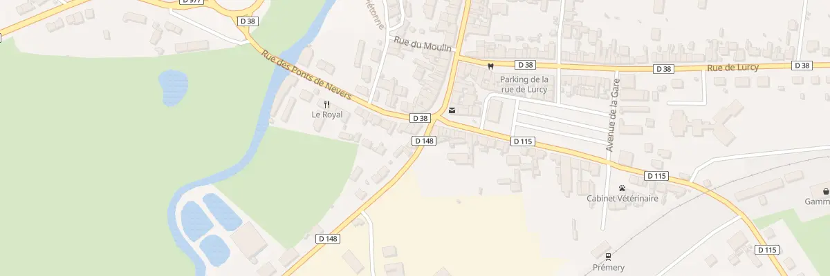 Plan du 4 Rue Auguste Lambiotte à Prémery