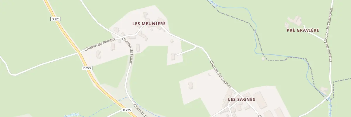 Plan du 5235 Les Meuniers à Manglieu