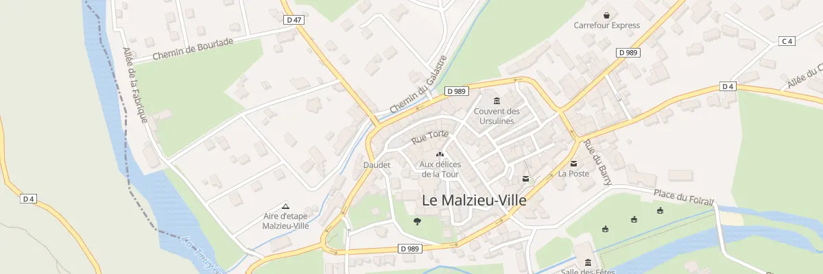 Plan du 5064 Rue Torte au Malzieu-Ville