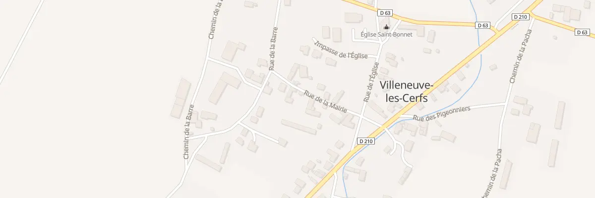 Plan du 10 Rue de la Mairie à Villeneuve-les-Cerfs