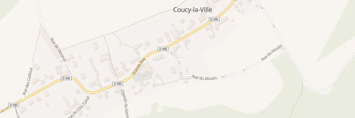 Plan du 1 Rue du Moulin à Coucy-la-Ville