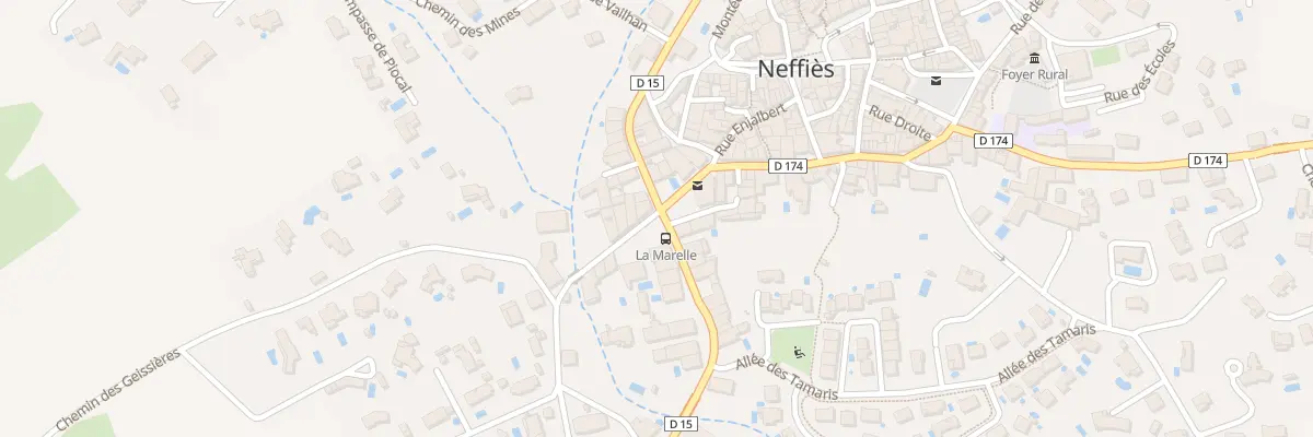 Plan du 2 Che de la Marelle à Neffiès