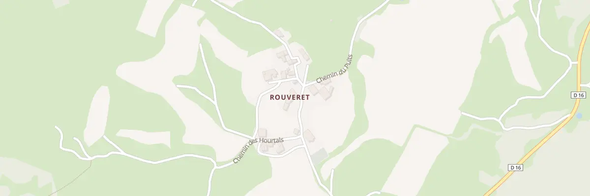 Plan du 16 Che de l’Église de Rouveret à La Malène