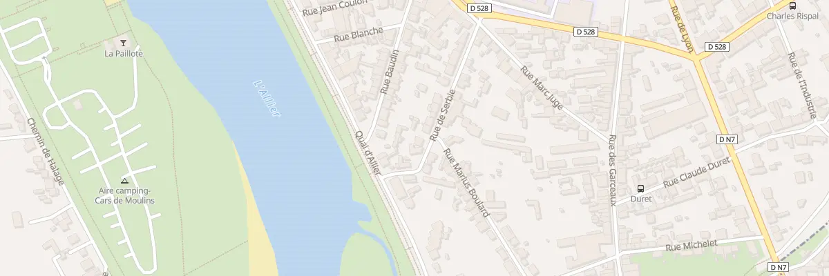 Plan du 8 Rue de Serbie à Moulins
