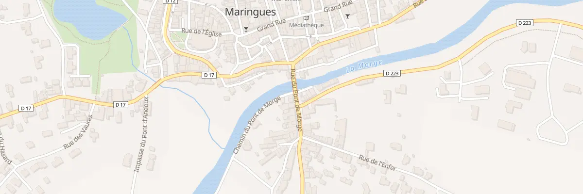 Plan du 6 Rue du Pont de Morge à Maringues