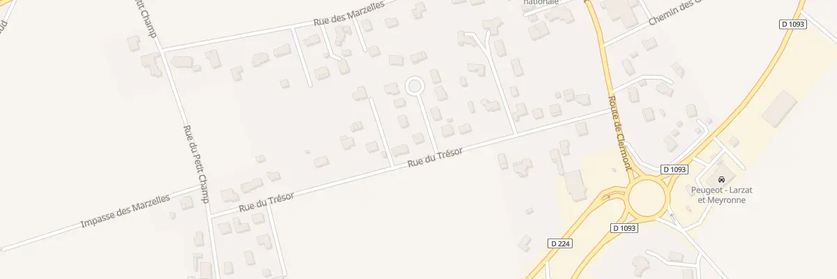 Plan du 6329 Rue du Trésor à Maringues
