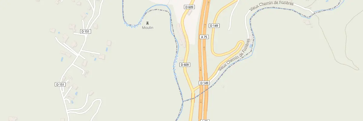 Plan du 5038 Rte de Millau à Fozières