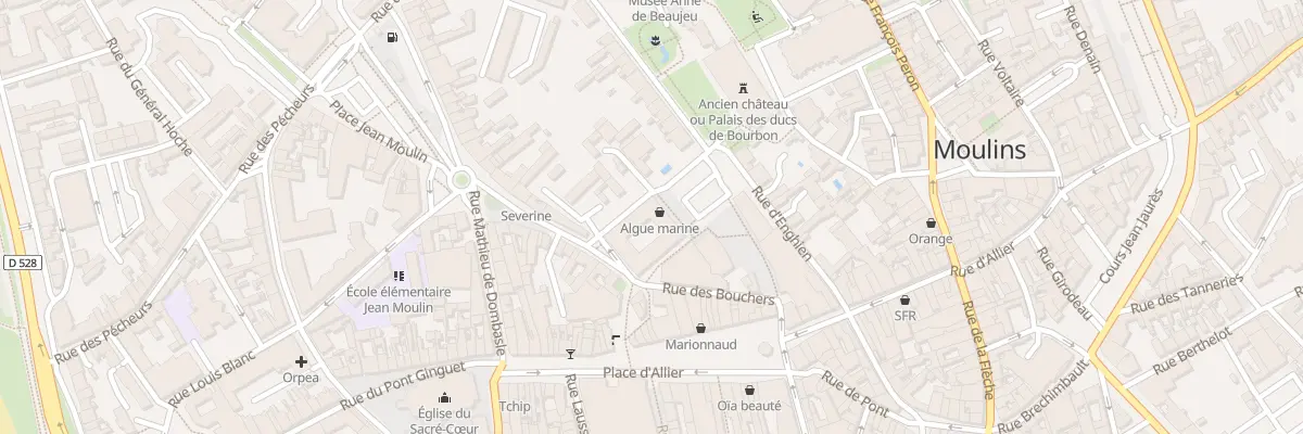 Plan du 6 Rue des Jardins Bas à Moulins