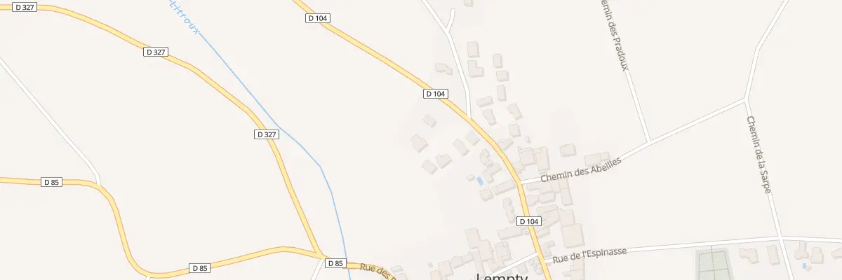 Plan du 23B Rue des Garollets à Lempty