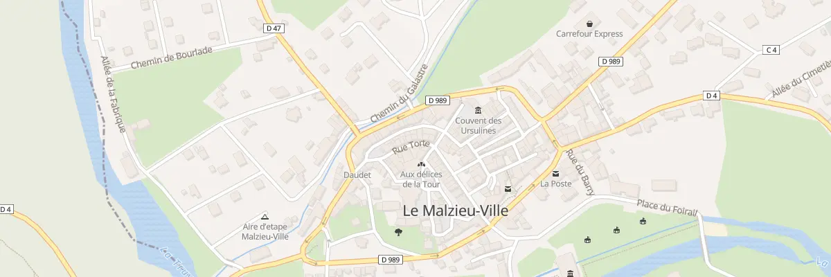 Plan du 8 Rue Torte au Malzieu-Ville