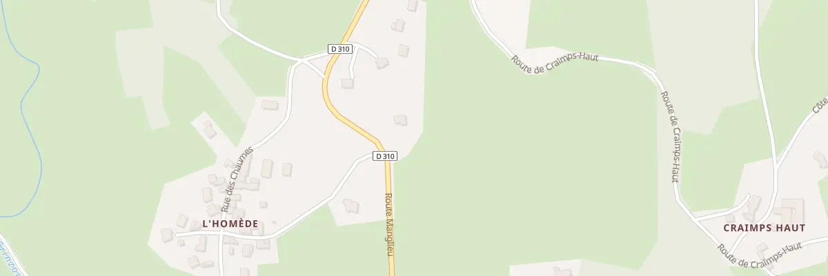 Plan du 5339 La Borie à Sallèdes