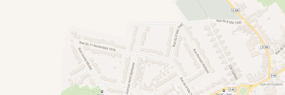 Plan du 14 Rue du 11 Novembre à Rœulx