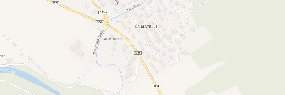 Plan du 1 Rue de la Matelle à Auzat-la-Combelle