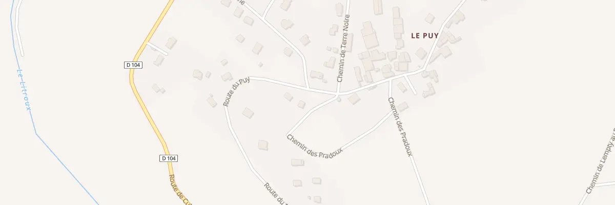 Plan du 12 Rte du Puy à Lempty