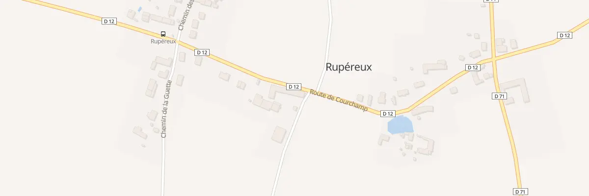 Plan du 20 Rte de Courchamp à Rupéreux