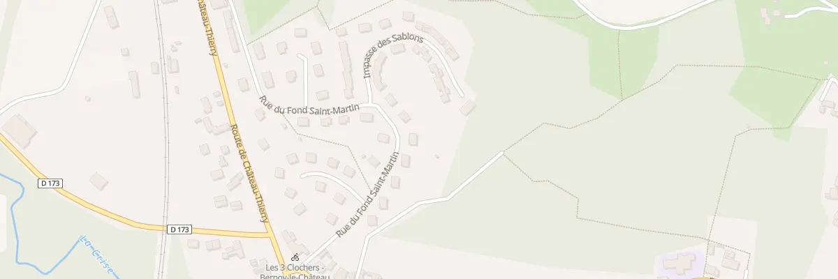 Plan du 16 Rue du Fond Saint-martin à Bernoy-le-Château