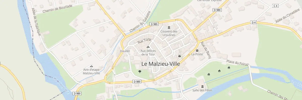 Plan du 6 Rue de l’Église au Malzieu-Ville