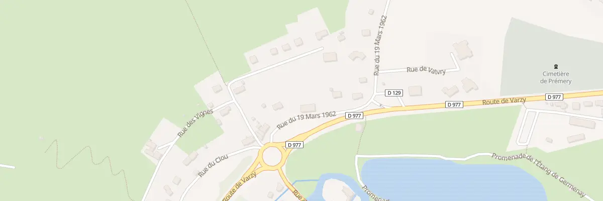 Plan du 7 Rue du 19 Mars 1962 à Prémery