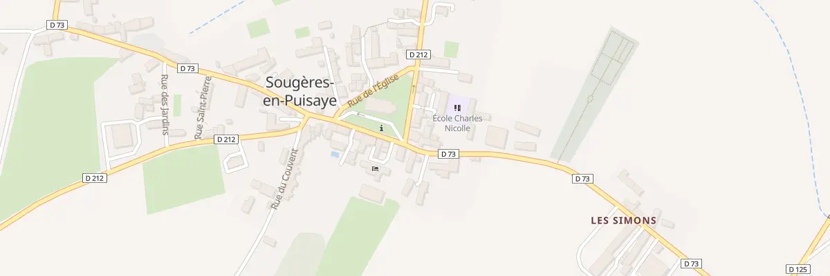 Plan du 21 Grande Rue de Sougères à Sougères-en-Puisaye
