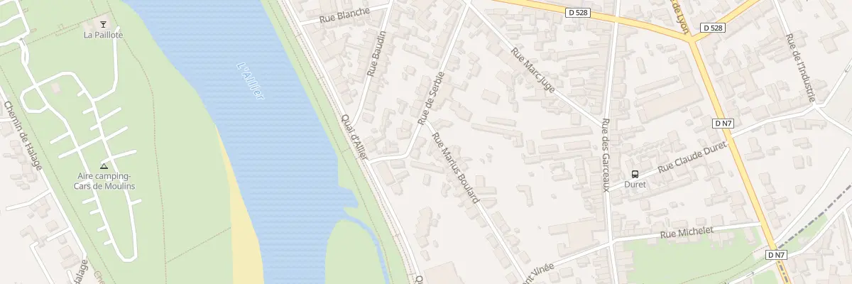Plan du 5 Rue de Serbie à Moulins